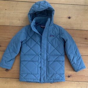 NWOT Patagonia Quilted Hooded Jacket - Dusty Blue